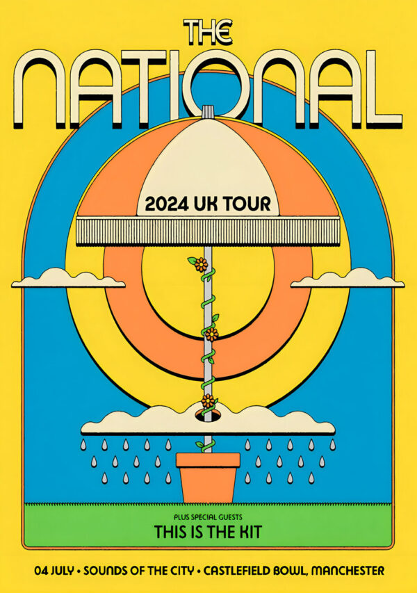 THE NATIONAL (band) 2024 UK Tour: MANCHESTER Poster