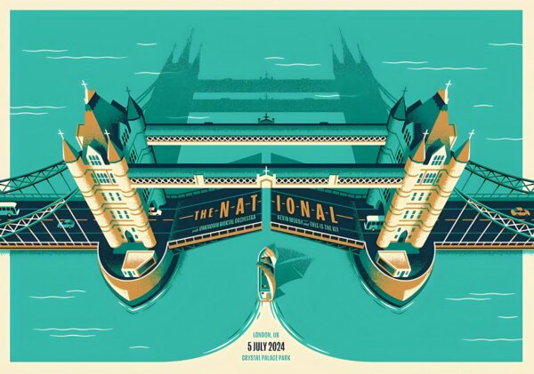 THE NATIONAL (band) 2024 UK Tour: LONDON Poster