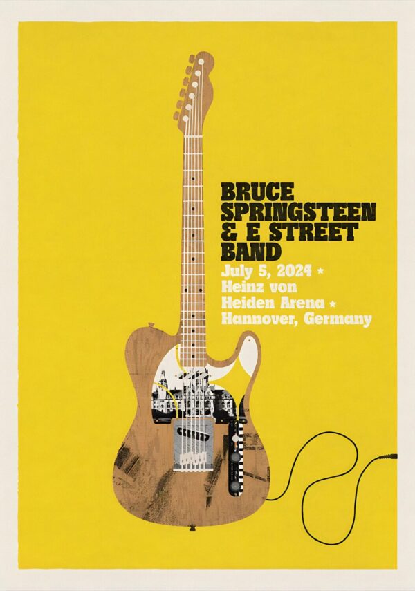 BRUCE SPRINGSTEEN & E Street Band 2024 World Tour: HANNOVER Heinz Von Heiden Arena - 5 July 2024 Poster Print