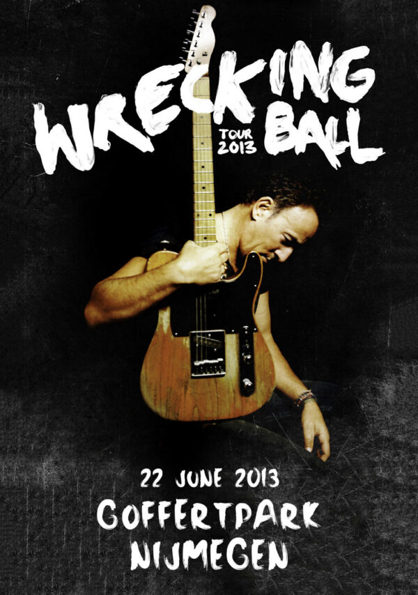 BRUCE SPRINGSTEEN & E Street Band Wrecking Ball Tour: NIJMEGEN Goffertpark - 22 June 2013 Poster Print