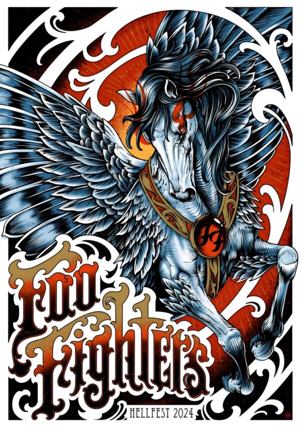 FOO FIGHTERS But Here We Are European Tour: HELLFEST France - 30 June 2024 Poster Print