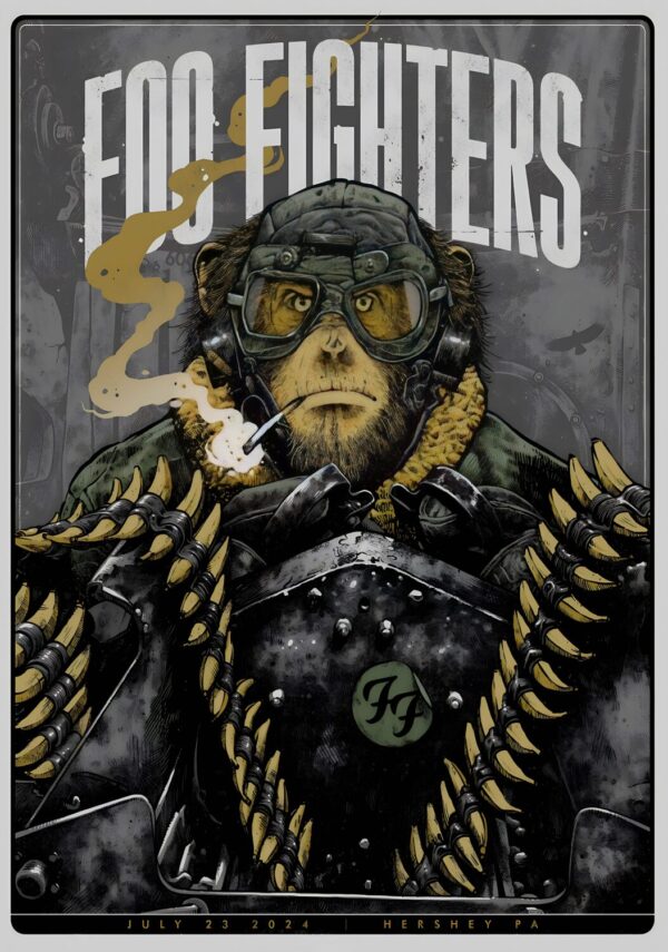 FOO FIGHTERS But Here We Are Tour: HERSHEY Hersheypark Stadium - 23 July 2024 Poster Print