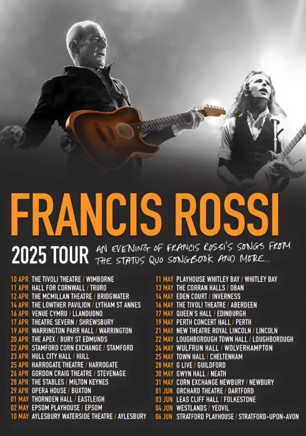 FRANCIS ROSSI (Status Quo) An Evening With 2025 UK Tour Poster