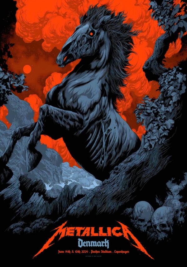 METALLICA 2024 Europe Tour: DENMARK Poster
