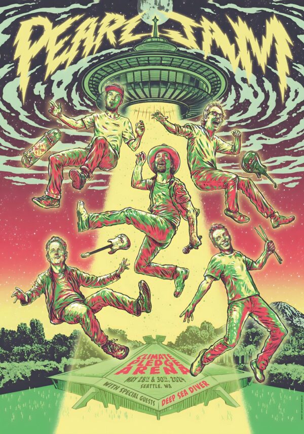PEARL JAM Dark Matter 2024 Tour: SEATTLE Climate Pledge Arena - 28 + 30 May 2024 Poster