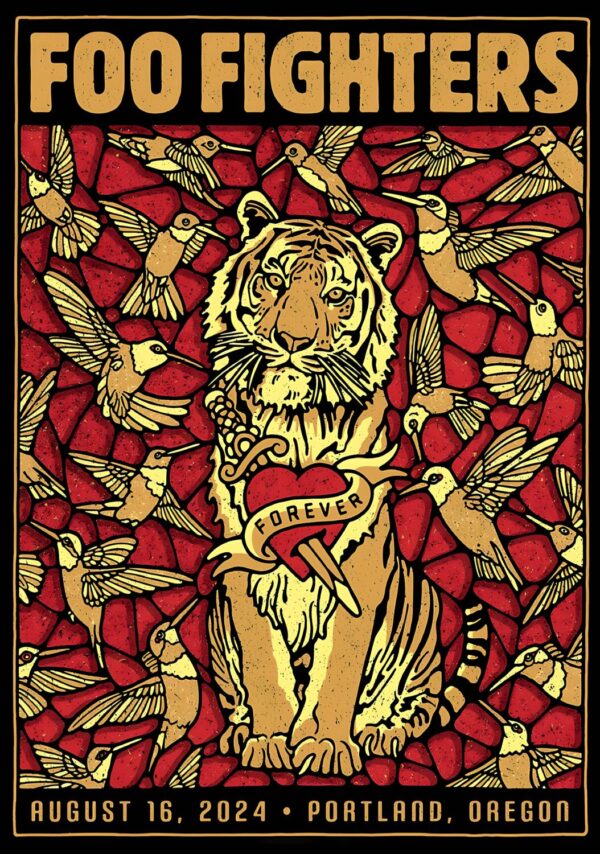 FOO FIGHTERS PORTLAND Providence Park 2024 Tour Poster - prints4u