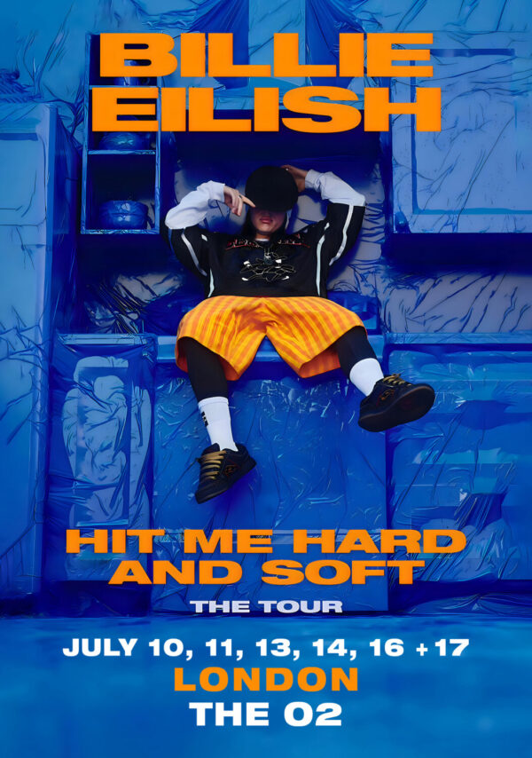 BILLIE EILISH Hit Me Hard & Soft 2025 Tour: LONDON The O2 Arena Poster Print