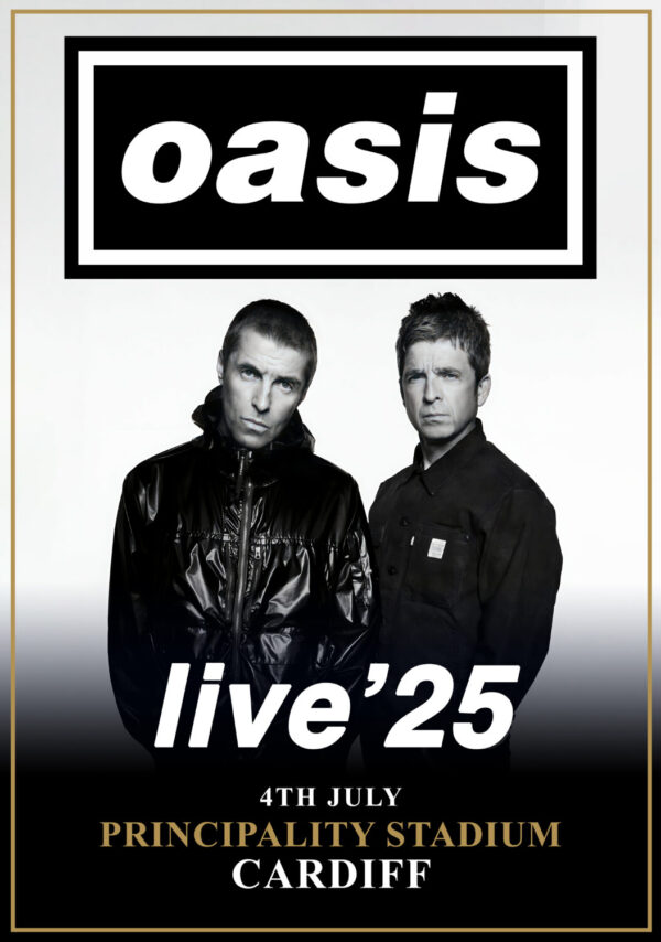 OASIS live 2025 Reunion Tour: CARDIFF Principality Stadium - 4 July 2025 Poster Print