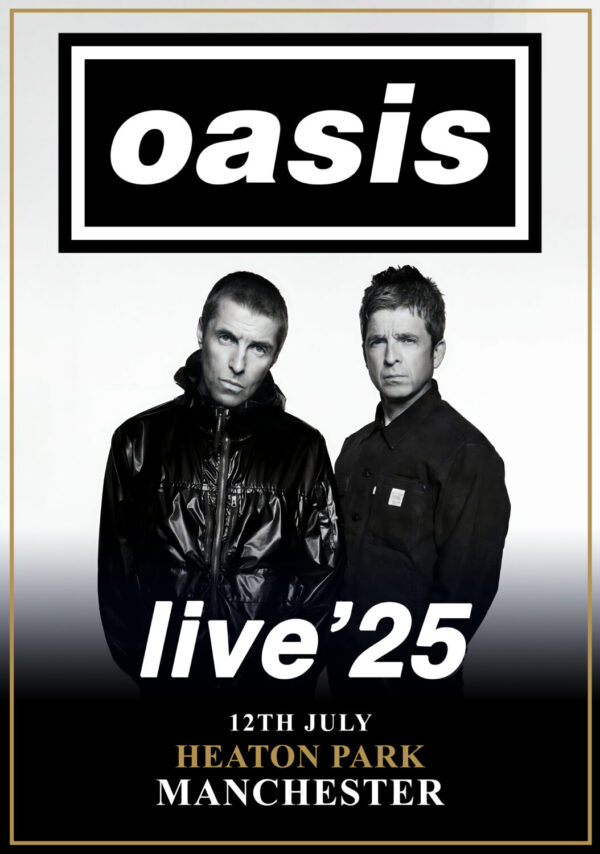 OASIS live 2025 Reunion Tour: MANCHESTER Heaton Park - 12 July 2025 Poster Print