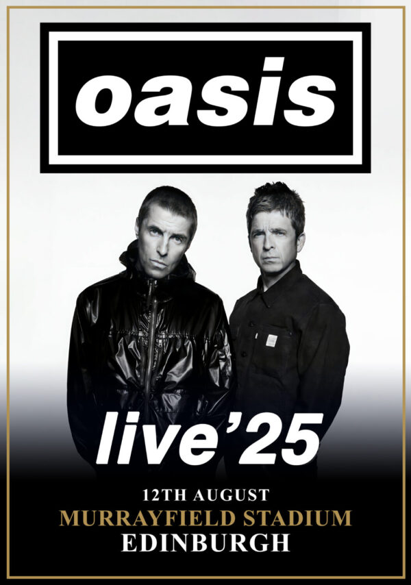 OASIS live 2025 Reunion Tour: EDINBURGH Murrayfield Stadium - 12 August 2025 Poster Print