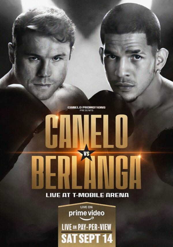 SAUL CANELO ALVAREZ vs. EDGAR BERLANGA Las Vegas 2024 Boxing Fight Poster Print