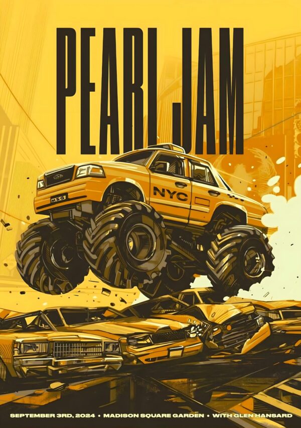 PEARL JAM Dark Matter Tour: NEW YORK Madison Sqaure Garden - 3 Sep 2024 Poster Print