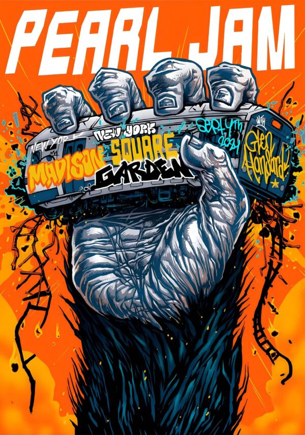 PEARL JAM Dark Matter Tour: NEW YORK Madison Sqaure Garden - 4 Sep 2024 Poster Print
