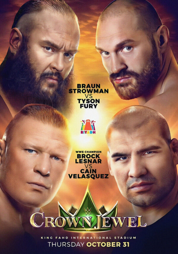 WWE Crown Jewel 2019 - Riyadh Season 31 October 2019 Wrestling Fight Poster Print