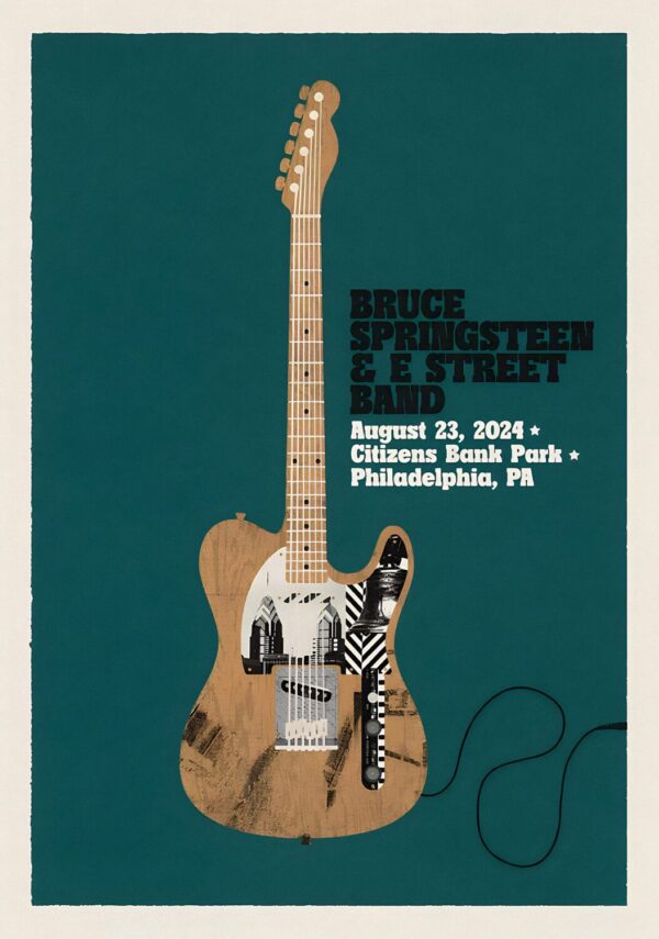 BRUCE SPRINGSTEEN & E Street Band 2024 World Tour: PHILADELPHIA Bank Citizens Park - 23 August 2024 Poster Print