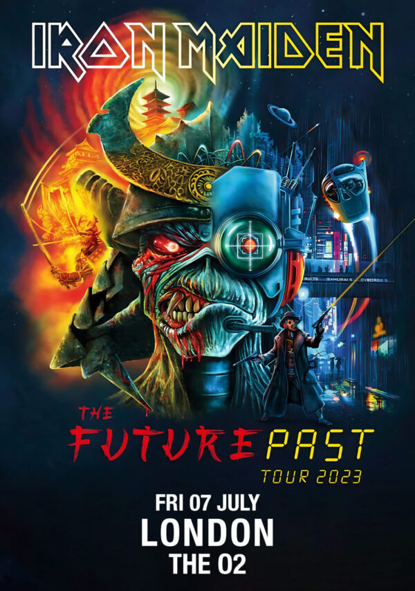 IRON MAIDEN The Future Past 2023 UK Tour: LONDON O2 Arena - 7 July 2023 Poster Print