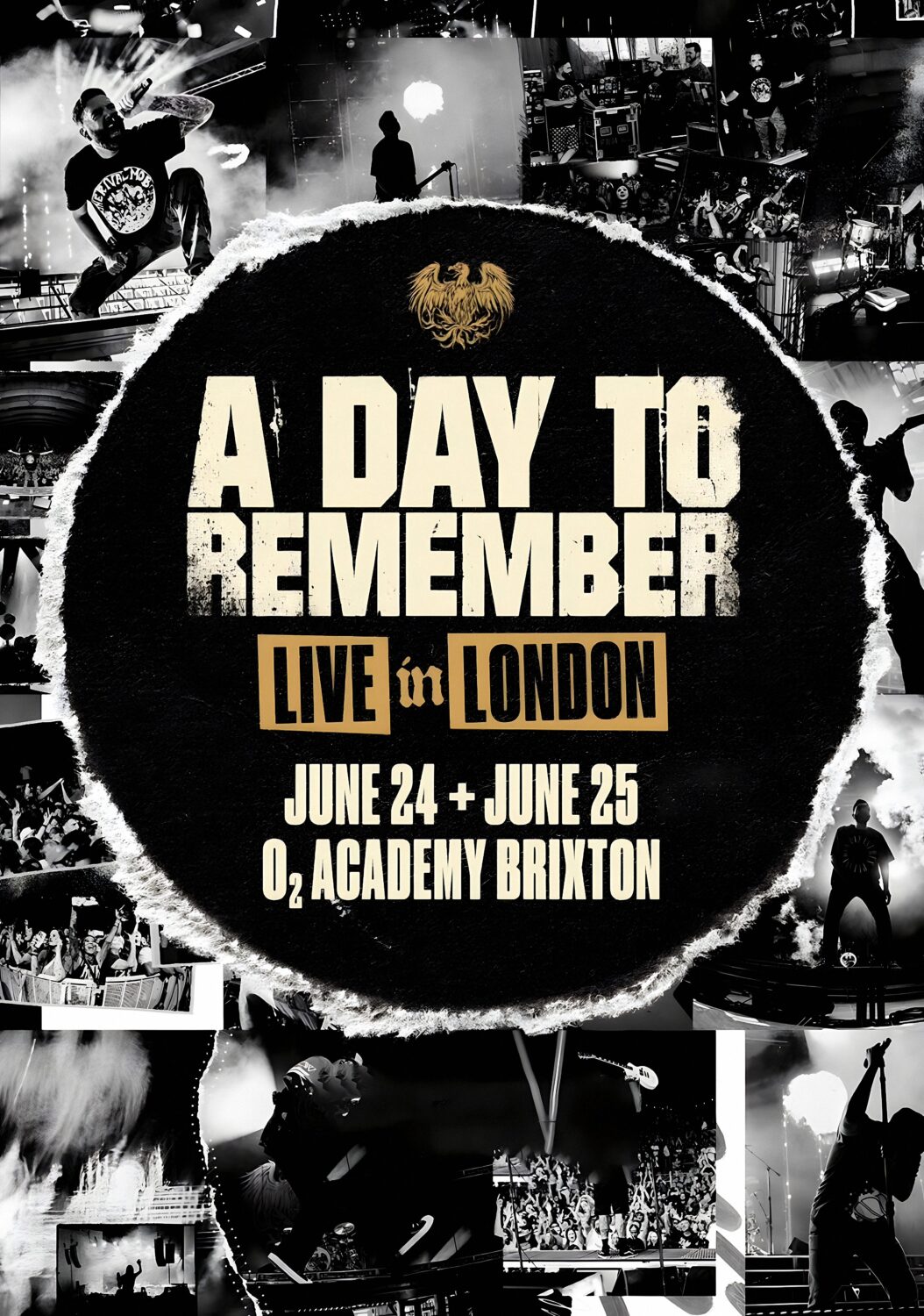 A DAY TO REMEMBER 2025 LONDON Brixton Academy Poster