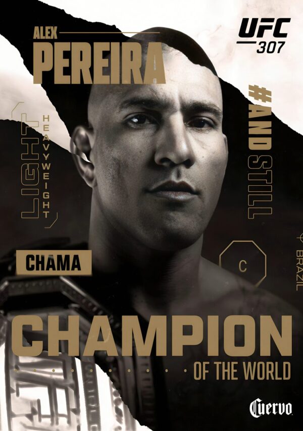 ALEX PEREIRA Light Heavyweight Champion UFC Fight Poster
