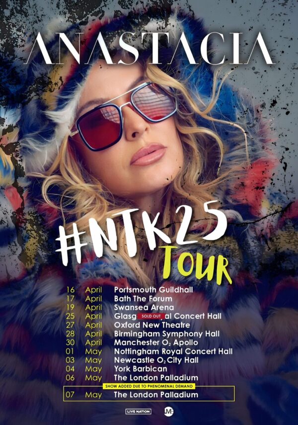 ANASTACIA (singer) #NTK 25 UK Tour Poster