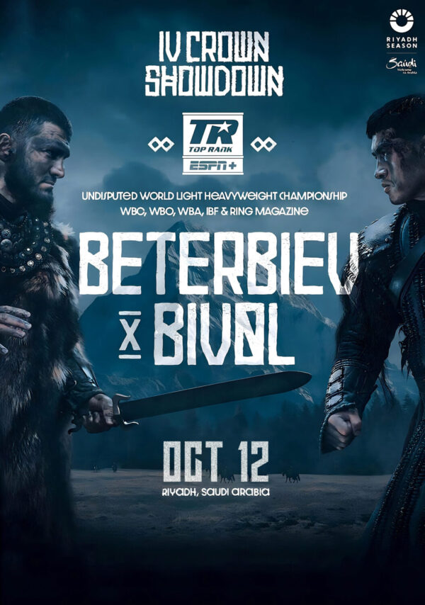 ARTUR BETERBIEV vs. DMITRY BIVOL Riyadh Season 2024 Boxing Fight Poster Print