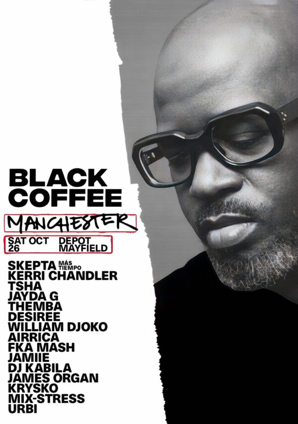 BLACK COFFEE Tour 2024 MANCHESTER Mayfield Depot Poster