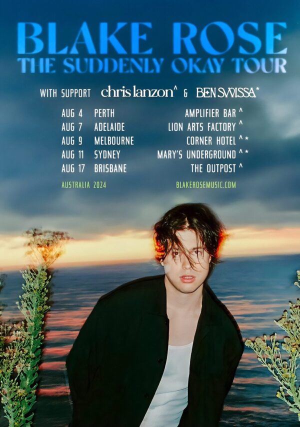 BLACK ROSE The Suddenly Okay 2024 Tour Poster