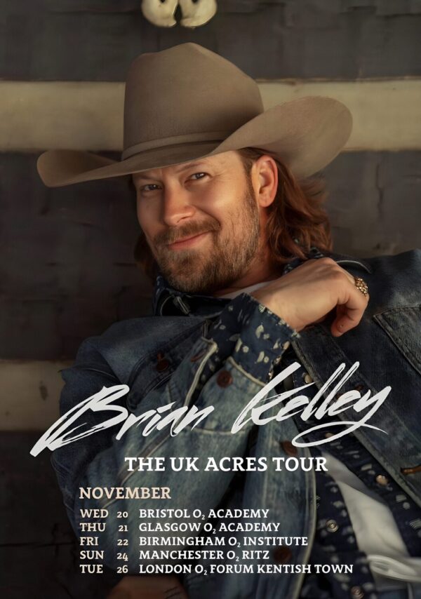 BRIAN KELLEY The Acres 2024 November UK Tour Poster