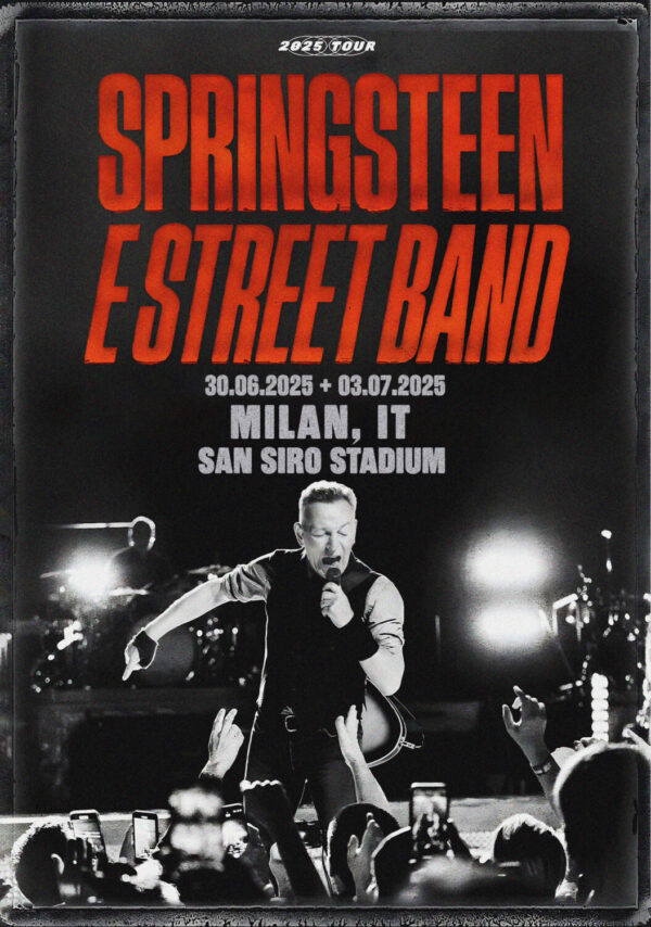 BRUCE SPRINGSTEEN & E Street Band 2025 World Tour: MILAN San Siro Stadium Poster Print