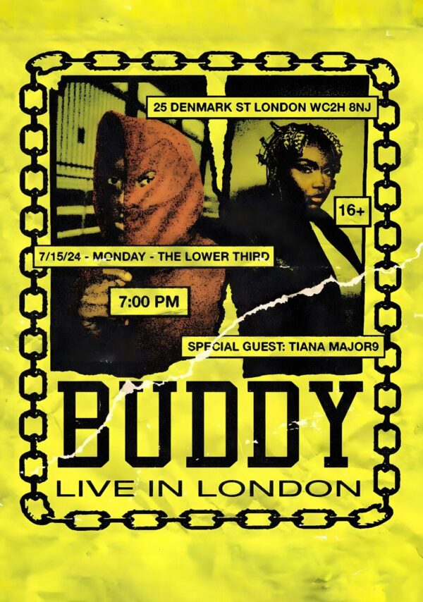 BUDDY Don't Forget To Breathe 2024 Tour: LONDON Poster