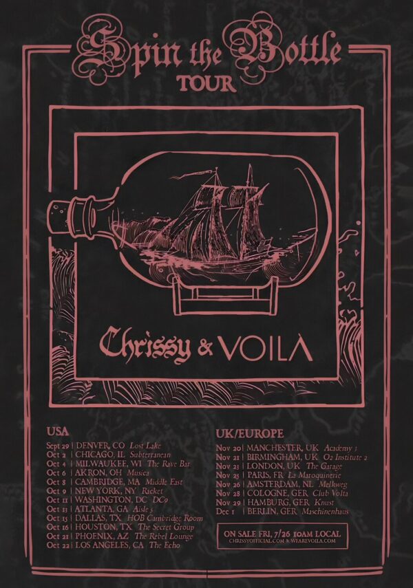 CHRISSY COSTANZA & VOIL 2024 Worldwide Tour Poster