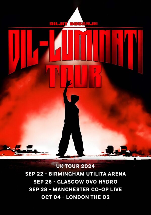 DILJIT DOSANJH Dil-Luminati 2024 UK Tour Poster