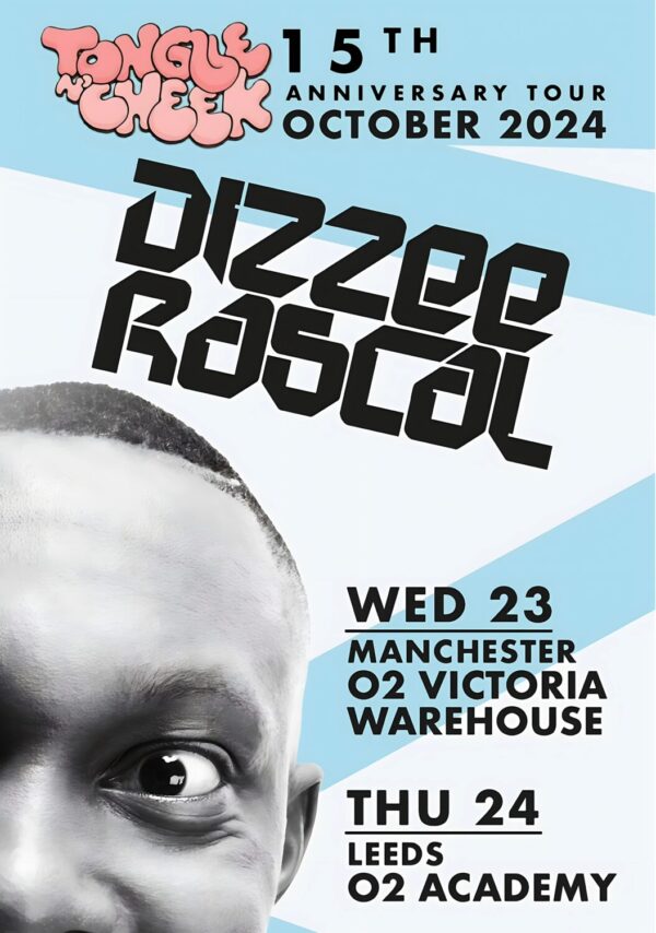 DIZZEE RASCAL 2024 Tour MANCHESTER LEEDS Poster