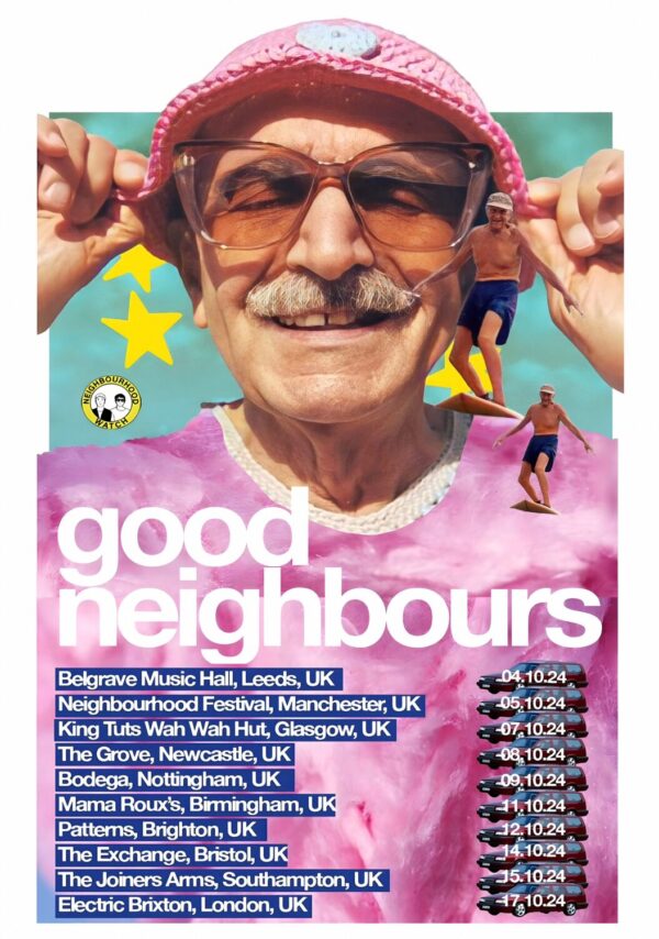 GOOD NEIGHBOURS (band) 2024 UK Tour Poster