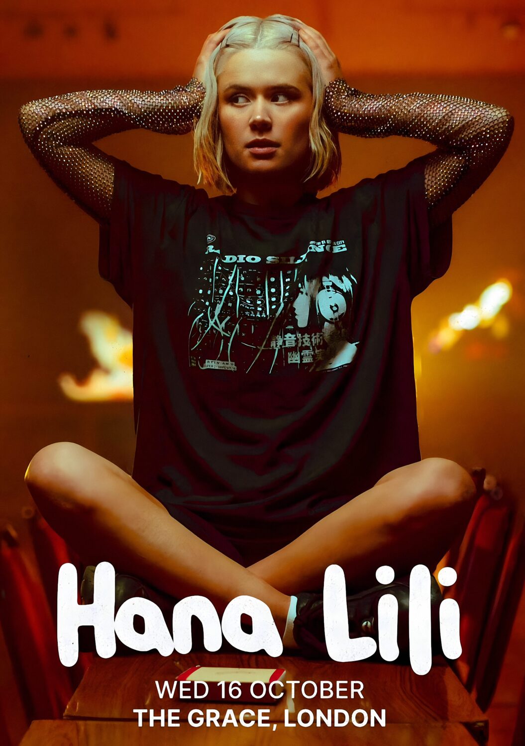 HANA LILI Bedroom Floor 2024 UK Tour LONDON Poster