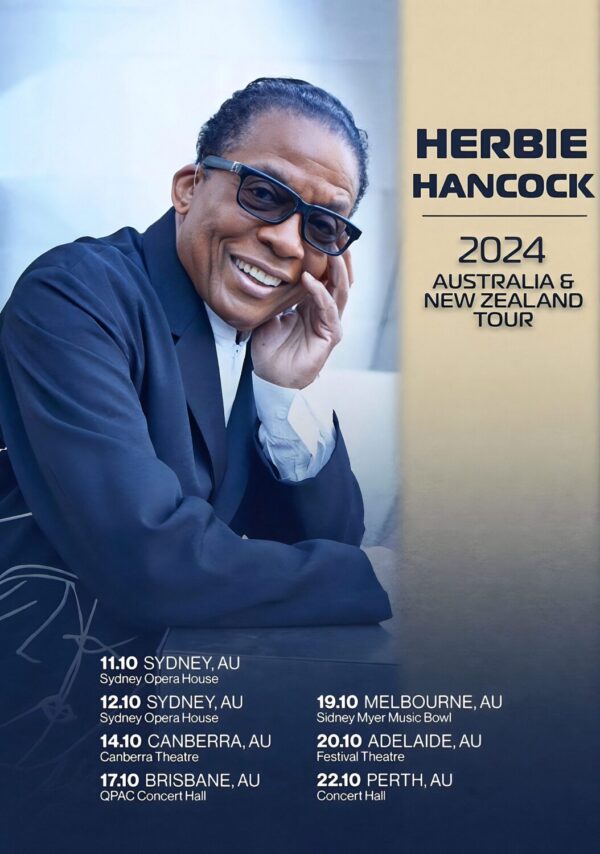 HERBIE HANCOCK 2024 Australia & New Zealand Tour Poster