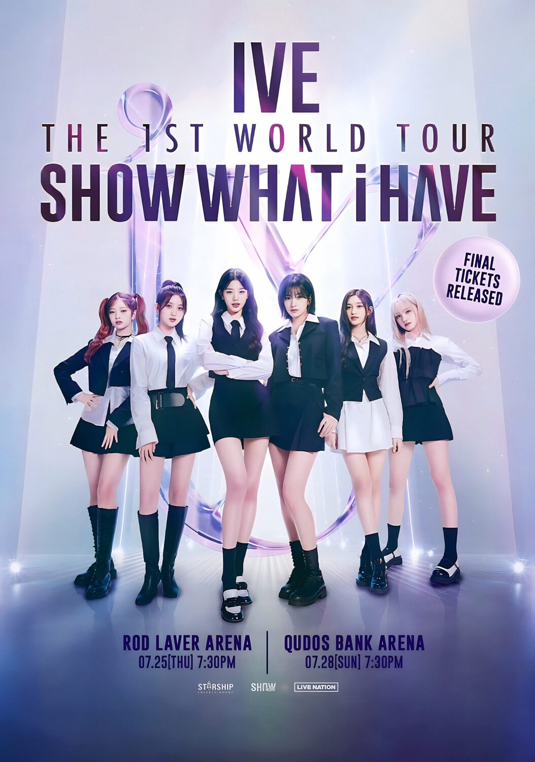 IVE (band) Show What i Have World Tour Poster