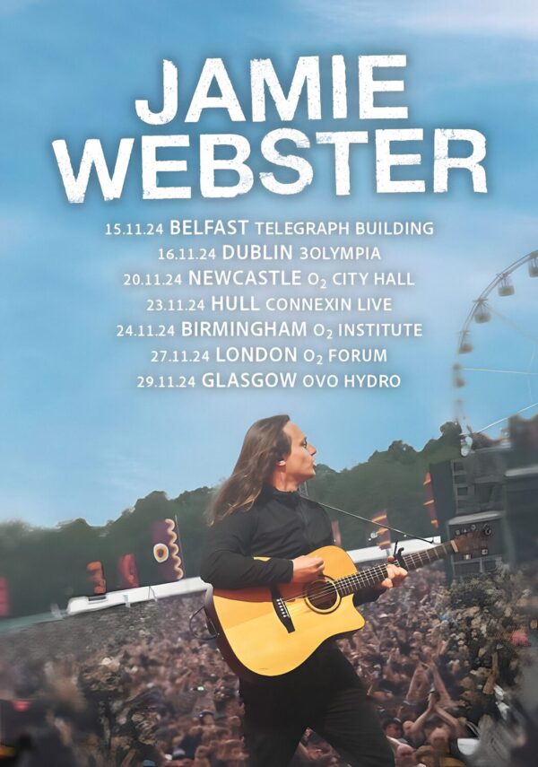 JAMIE WEBSTER 10 For The People 2024 UK Tour Poster