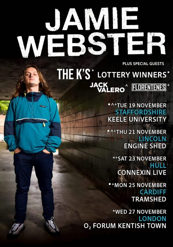 JAMIE WEBSTER 2024 November UK Tour Poster