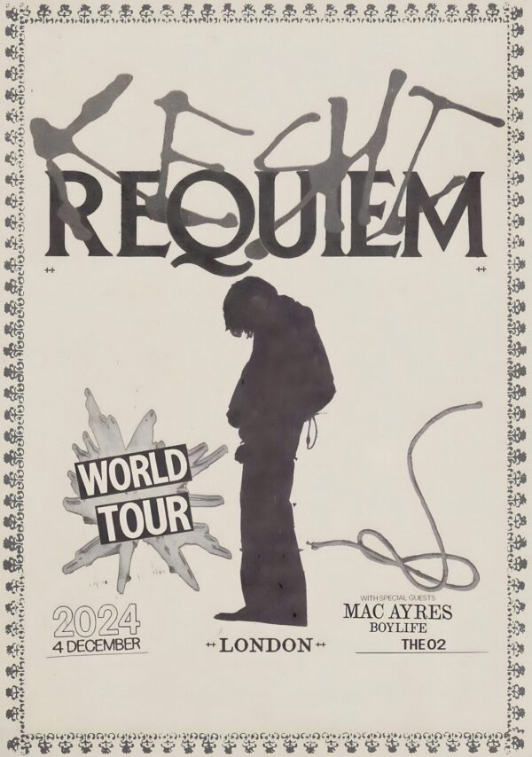 KESHI Requiem 2024 World Tour LONDON The O2 Arena Poster