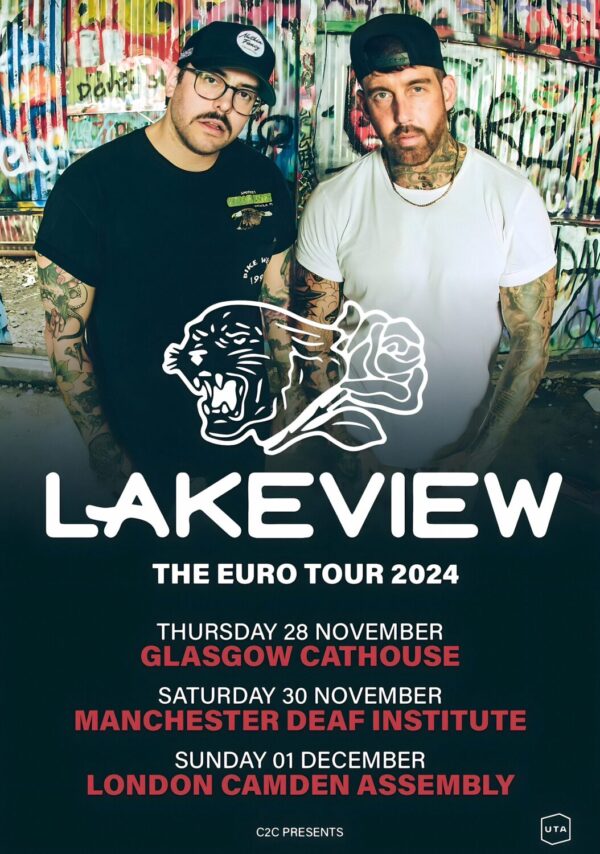 LAKEVIEW (band) 2024 UK Tour Poster