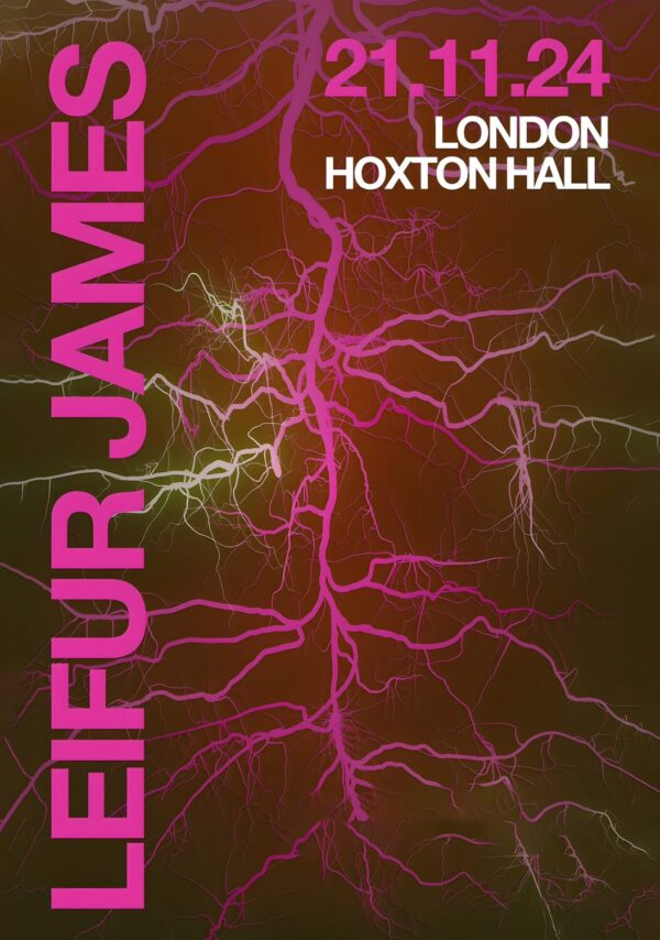 LEIFUR JAMES 2024 Tour LONDON Hoxton Hall Poster