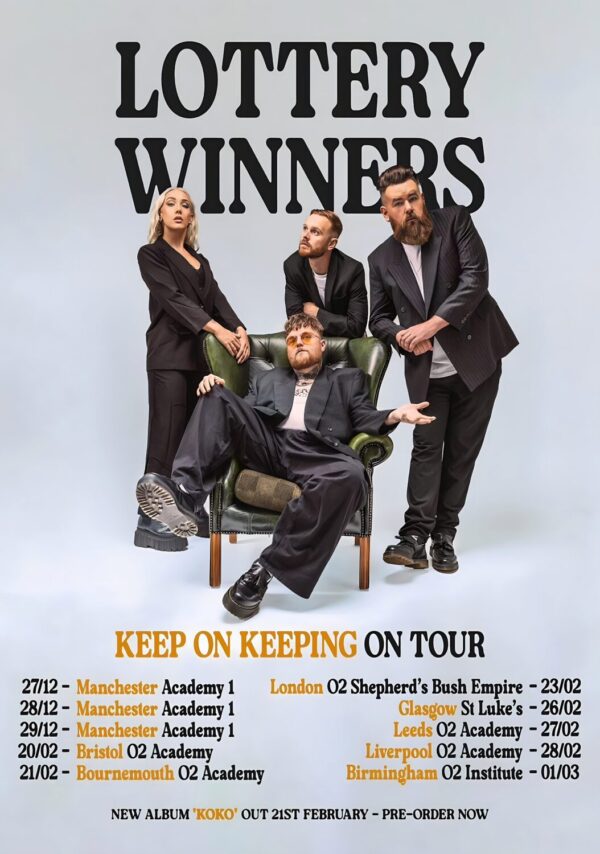 LOTTERY WINNERS (band) Keep On Keeping On Koko 2024-2025 UK Tour Poster Print