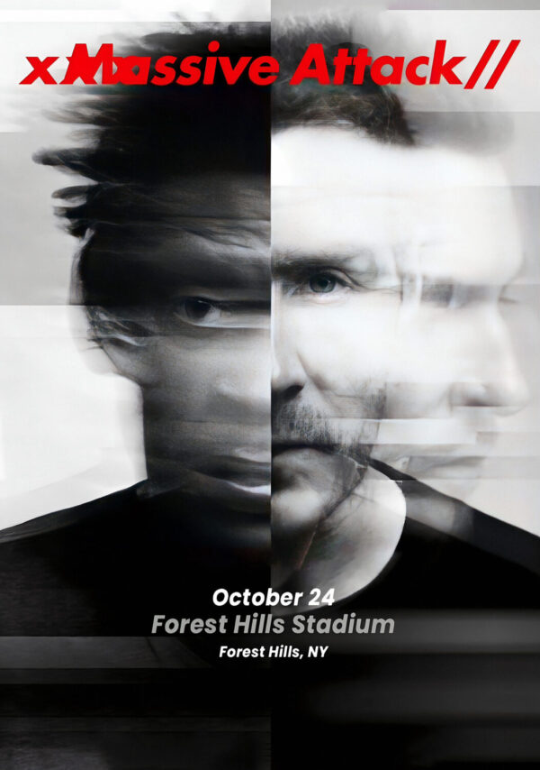 MASSIVE ATTACK Forrest Hills Stadium NEW YORK Poster