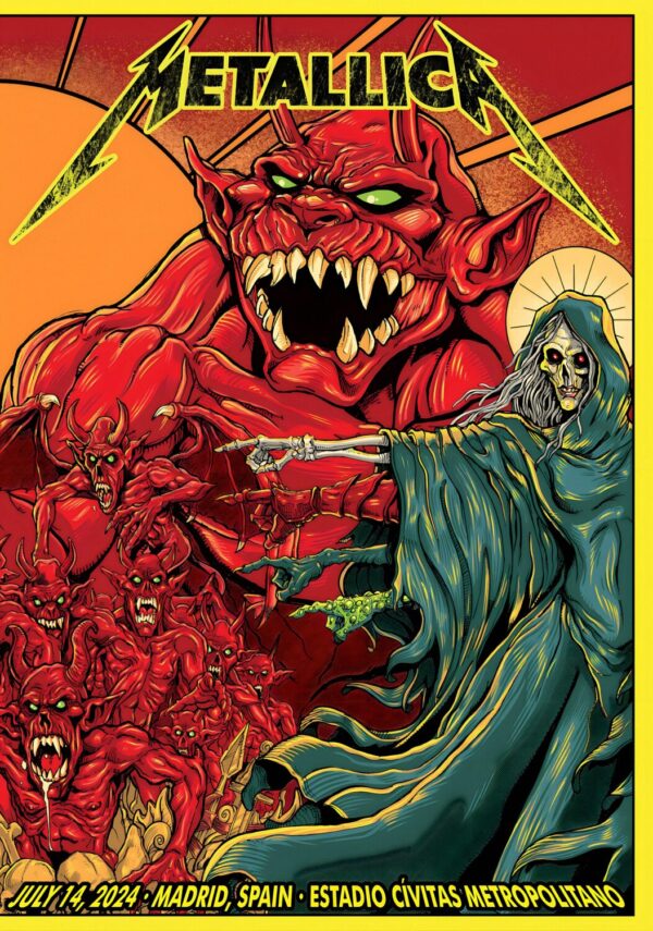 METALLICA M72 Tour MADRID - 14 July 2024 Poster