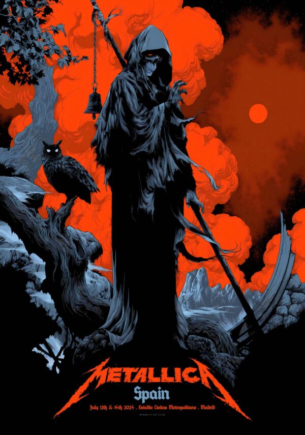 METALLICA M72 2024 Tour MADRID Poster