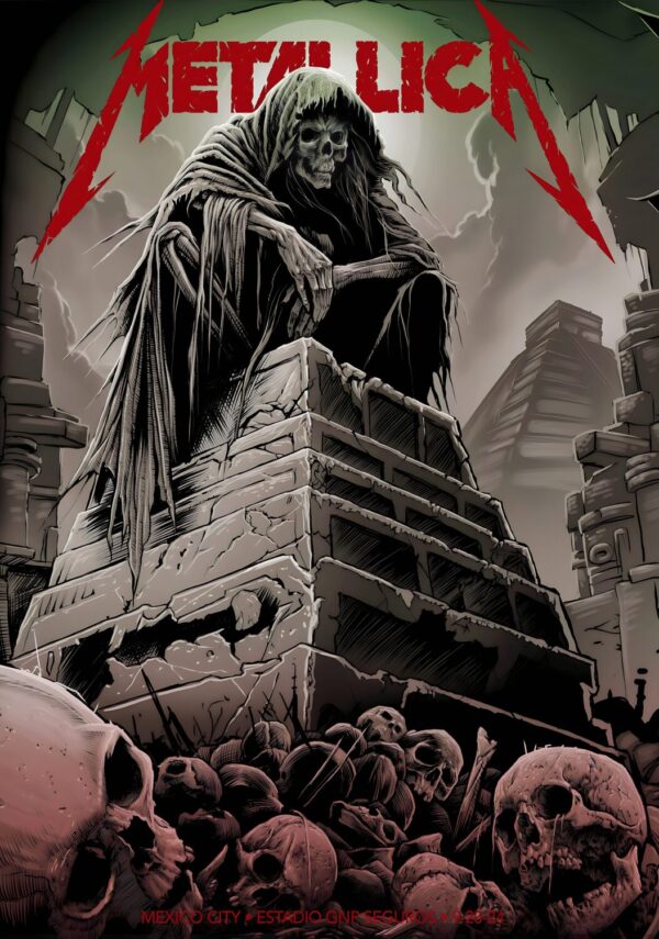 METALLICA M72 2024 World Tour MEXICO CITY Poster