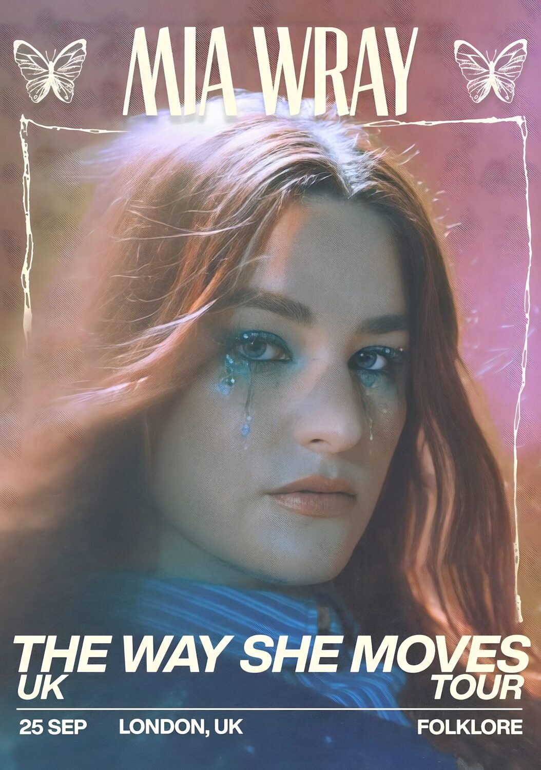 MIA WRAY The Way She Moves 2024 Tour LONDON Poster