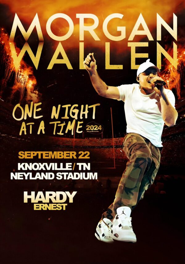 MORGAN WALLEN 2024 Tour KNOXVILLE Stadium Poster
