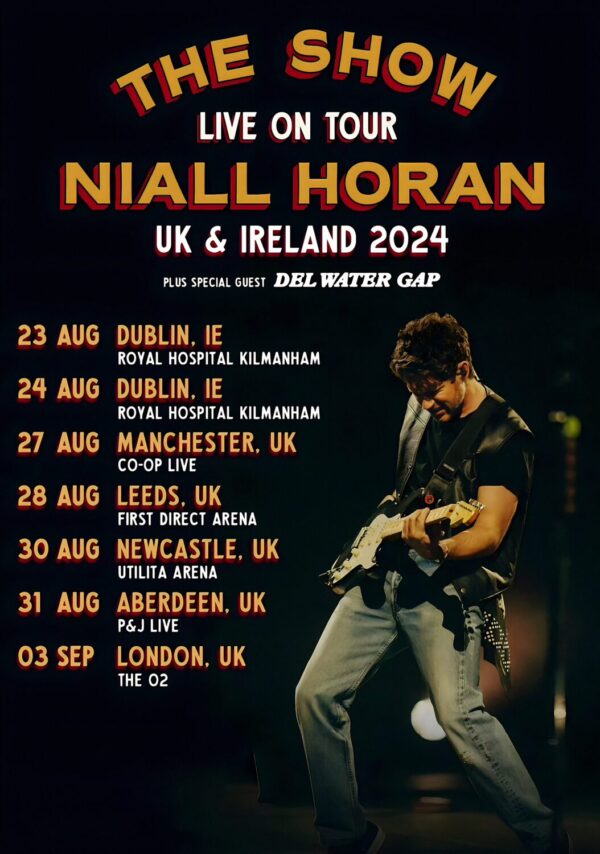 NIALL HORAN The Show Live On Tour 2024 UK & Ireland Poster