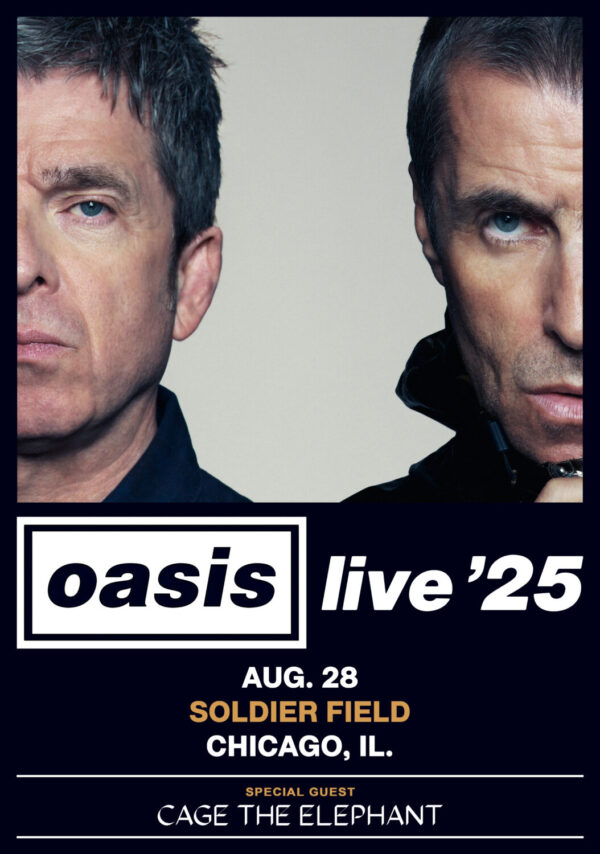 OASIS live '25 Reunion Tour: CHICAGO Soldier Field - 28 August 2025 Poster Print